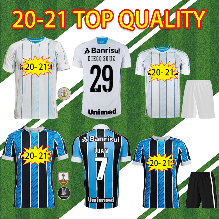

Grêmio comemora 117 anos Pepê 25 DIEGO SOUZA 29 ISAQUE 46 KANNEMANN LUAN AZEVEDO HOME AWAY THIRD Maillot de Foot camisa de futebol
