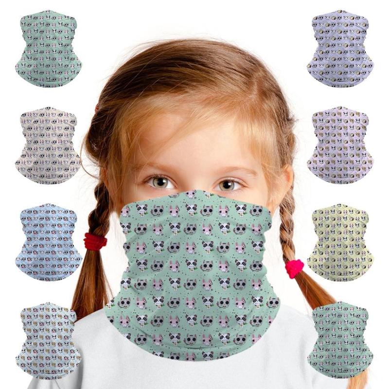 

Tiger Print Kids Seamless Bandana Headband Face Mask Tube Scarf Balaclava Headband Multifunctional Scarf
