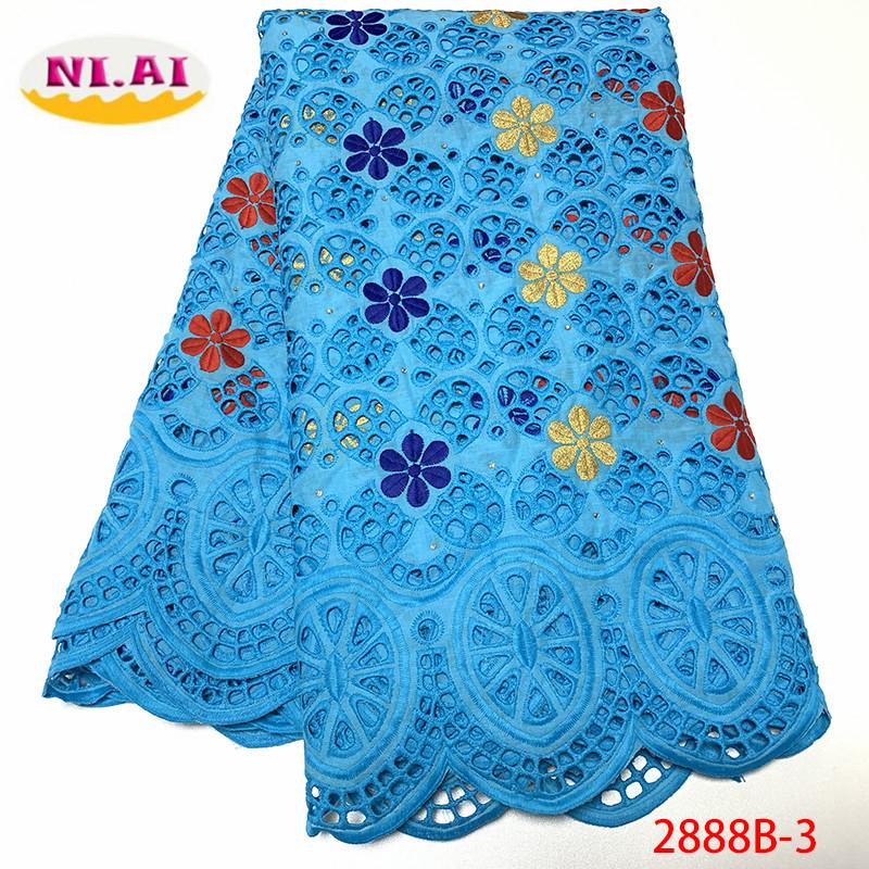 

NIAI latest swiss voile lace 2020 african lace fabric white nigerian fabrics for wedding tissu african broderie XY2888B-1
