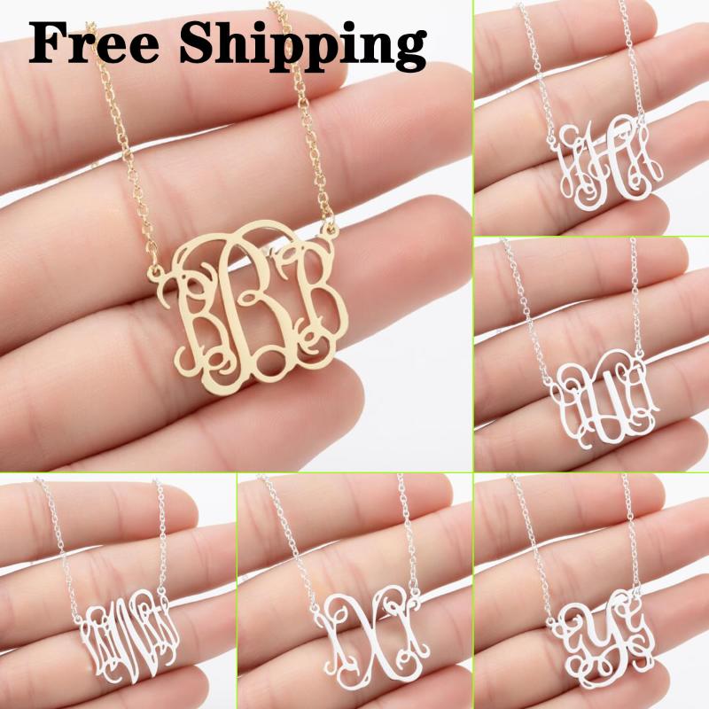 

Women's Necklace Gold Retro Letter Necklace Female 316 Stainless Steel English Font Chain For Lovers For Friends Family