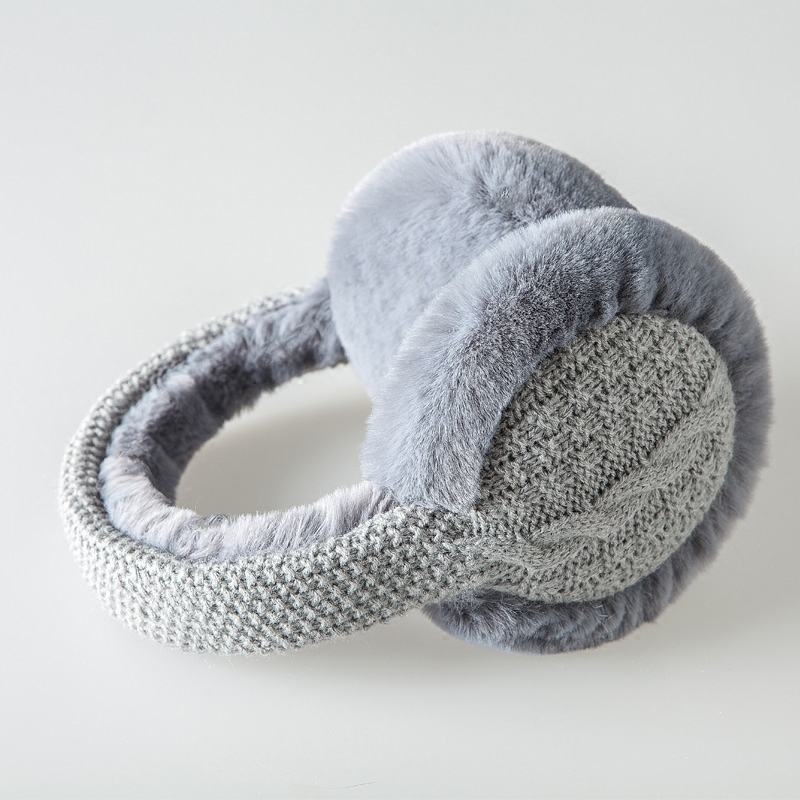 

New winter knitting Korean version lovely student earmuff autumn male and female riding wrap ear warm