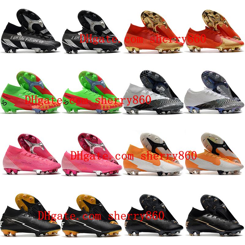 

2021 top quality mens soccer shoes Mercurial Superfly 7 VaporX 13 Elite FG soccer cleats outdoor football boots CR7 Neymar Ronaldo scarpe ca, As picture 1