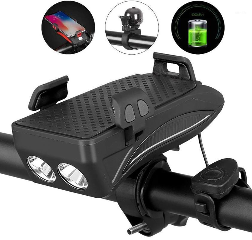 

Multi-Finishing Bicycle Headlight LED Cycling Speaker Phone Holder with USB Bike Head Front Rear Light Bicycle Accessories1