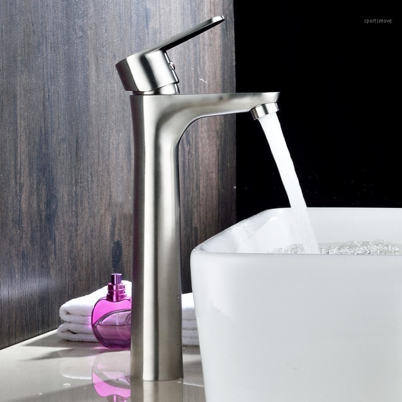

Beiluode Single Holel Deck Mount 304 Stainless Steel Bathroom Faucet Vanity Vessel Sinks Cold And Hot Water Mixer Taps MB10021
