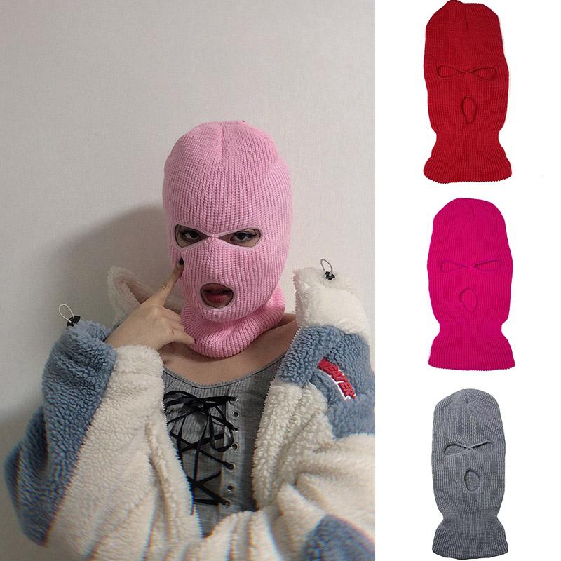

New Hot Men Knit Ski Face-Cover Winter Balaclavas Winter Outdoor Sports Full Face Mask SMR88