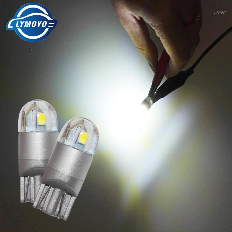 

1pc T10 W5W 168 501 LED Bulb 3030 2SMD Wedge Lamp Interior Light Parking Lamp Bulbs Reading Light License Plate lighs 12V 6000K1, As pic