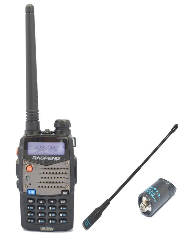 

New Baofeng UV5RA Two Way Radio 136-174/400-520 MHz +New Nagoya 701-F antenna