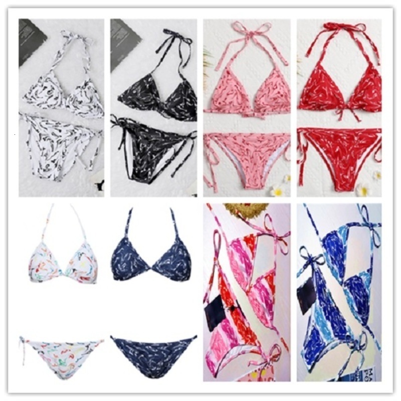 

Wholesale new women beach super hot Bikini lingerie 2 pieces swimsuit Bandage Bathing Suits sexy pad cv