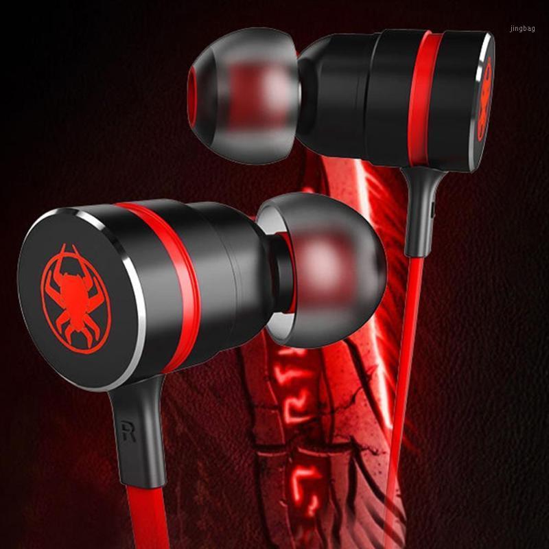 

G20 In-Ear Earphone 3.5mm Gaming Strong Bass Headphones Sport audifonos For With Mic fone de ouvido PK baseus1, Red
