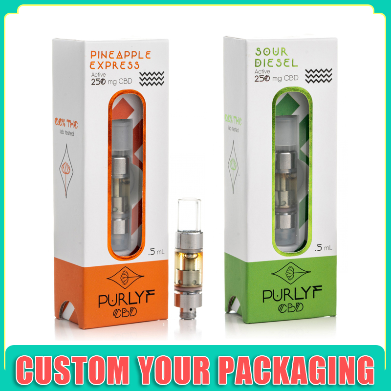 

Custom Childproof Oil Cart Packaging 510 Vape pen Cartridge Packaging Box 0.5ml 1ml Cbd Cartridge Packaging