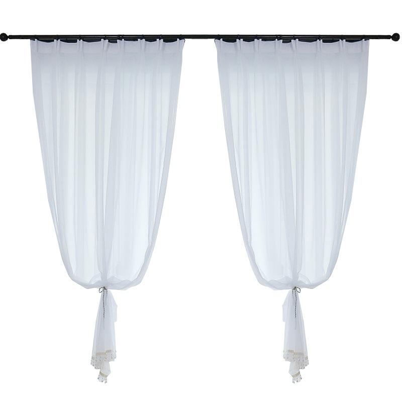 

Soft Curtain Tulle Sheer F Light filtering (see through) custom made, White