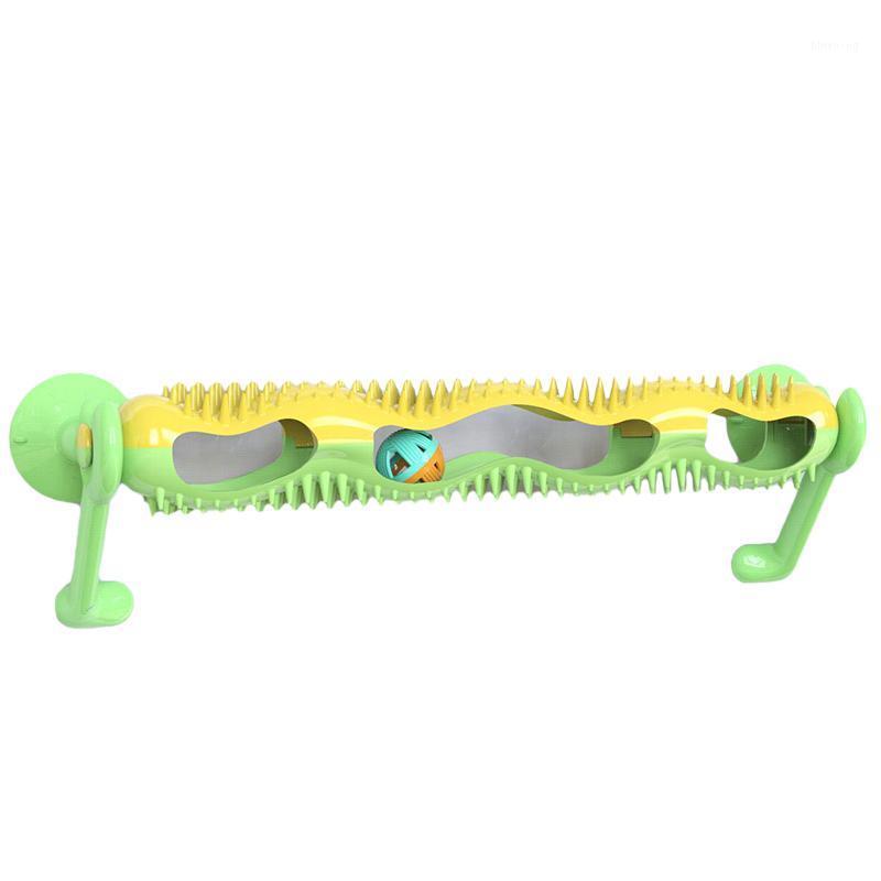 

Pet Cat Funny Ball Toy Sucker Windows Cat Toy Play Pipe with Balls Track Play Tunnel Pet Toys Products-Green1