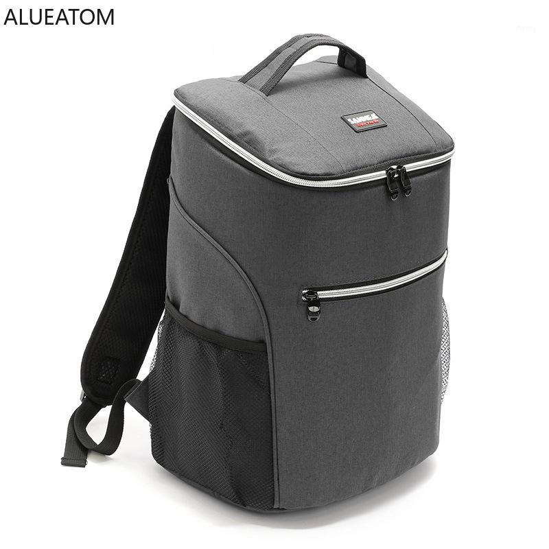 

Waterproof Oxford Thickened Cooler Bags Large Capacity Ice Pack Travel Organizer Back Pack Thermal Insulated Bag Lunch Bag1, Gray