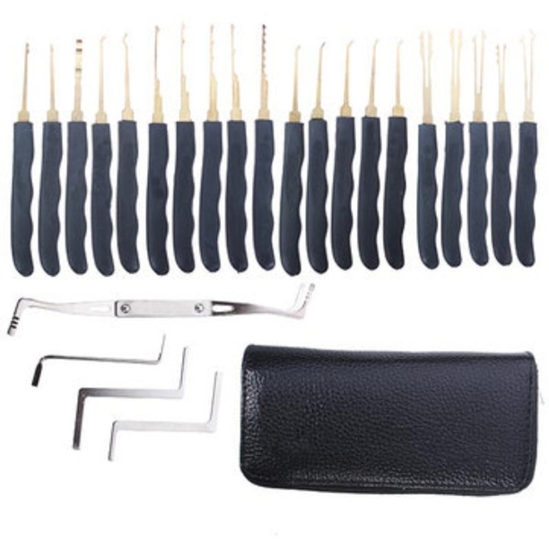 

DANIU 24pcs Single Hook Lock Pick Set Locksmith Tools Lock Pick Kit