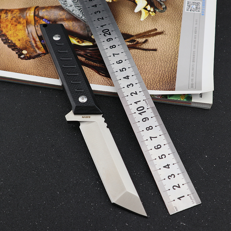 

Straight Knife Utility Pocket Knifes S35VN Fixed Blade G10 Handle Csgo Tactical Knives EDC Tools for Outdoor Hunting Knife Survival Camping
