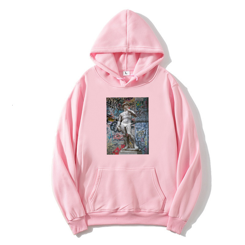 

2021 New Sweatshirt Male David Michelangelo Unisex Funny Printed Fun Print Harajuku Hoodie Hip Hop Streetwear Men' Hoodies Coat T5s6, Royal blue