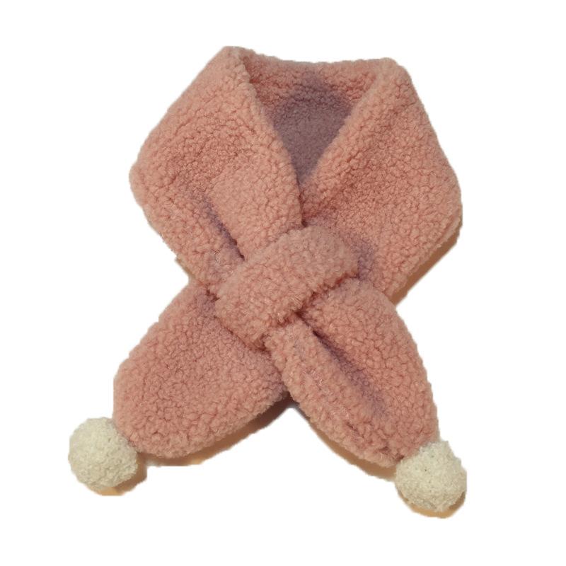 

Lovely Autumn Winter Boys Girls Baby Kid lamb plush children's scarf warm decoration men and women baby