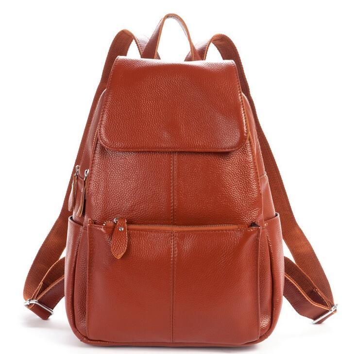 

Vintage Women Backpack Genuine Leather Backpack Women Hot sale School Bags for Teenagers Fashion Backpacks Free Shipping, Blue