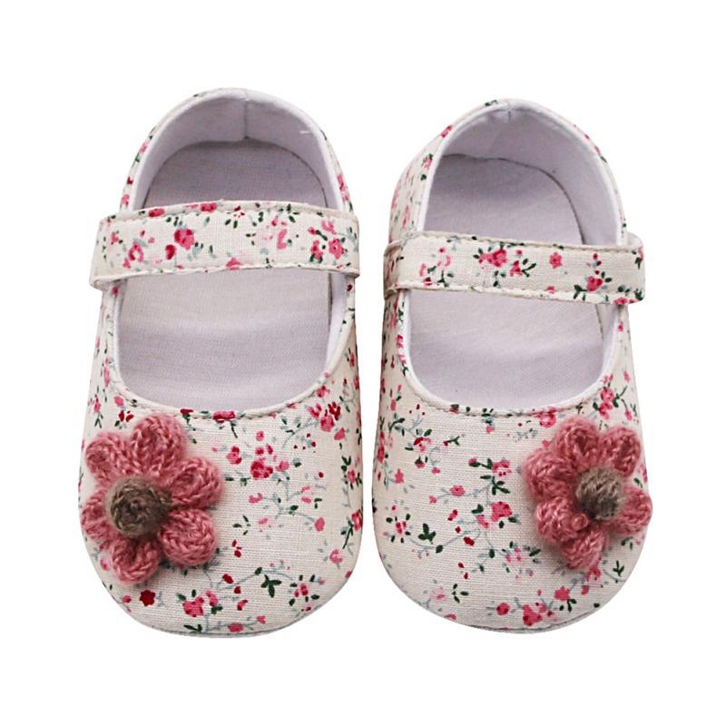 

Toddler Baby Girl Shoes Soft Princess Shoes Cute Anti-Slip Flower Infant Prewalker Casual Newborn Baby