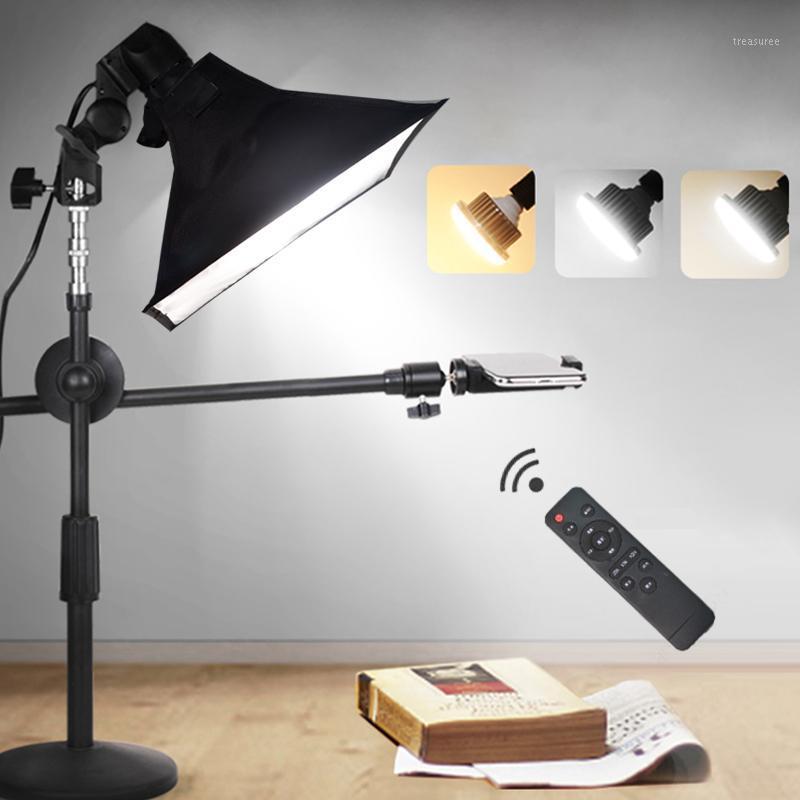 

Lighting & Studio Accessories Desktop Pography Phone Shooting Bracket Stand+Boom Arm+LED Lamp+Reflector Softbox Continuous Kits For Po Video