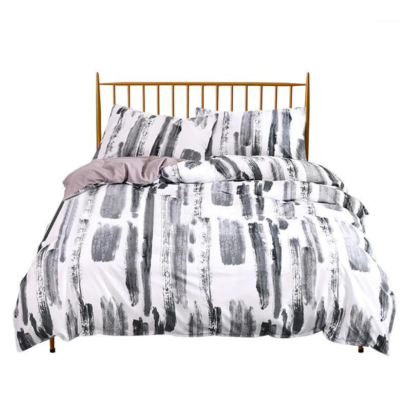 

3pcs With Zipper Closure Washable Polyester Comfortable Warm Fashion Printed Bedding Soft Duvet Cover Set Pillow Case Thickened1