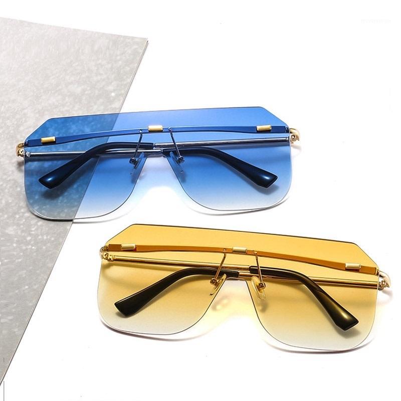 

Fashion Lady Trendy Square Sunglasses Women Brand Designer Oversized One Piece Sun glasses Female Men Shades Eyewear Gafas UV4001