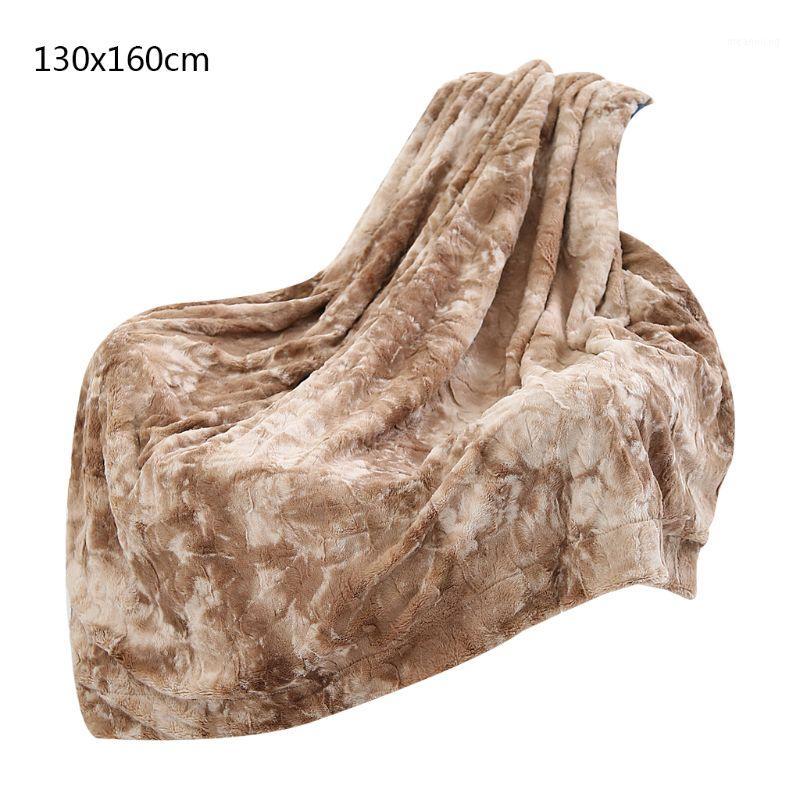 

Home Luxury Faux Bed Blanket Super Soft Fuzzy Cozy Warm Fluffy Plush Household Y1QB1