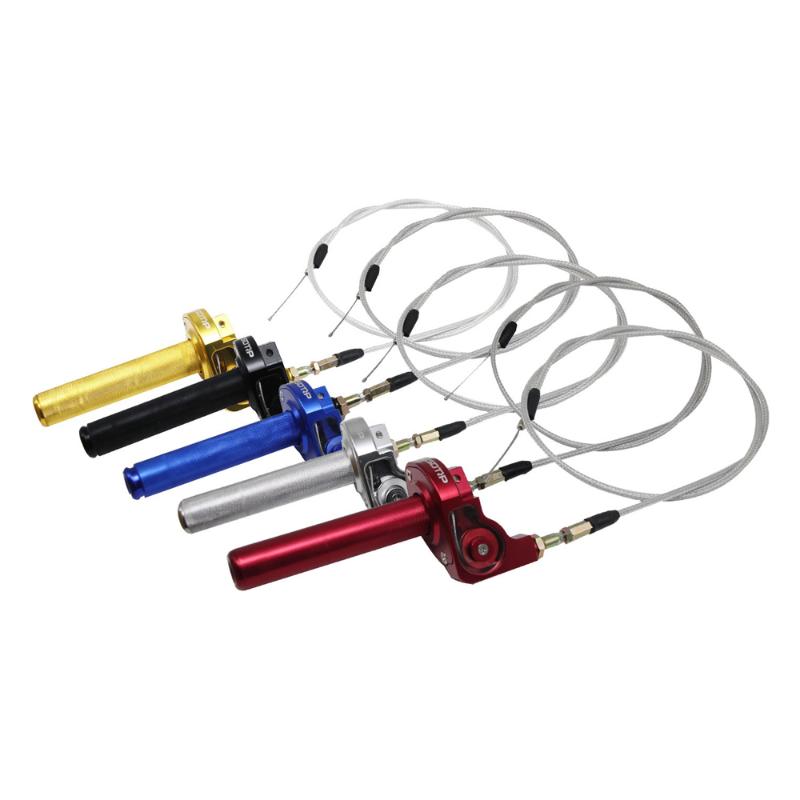 

Racing 22mm CNC Aluminum Motorcycle Throttle Grip Quick with Throttle Cable Motorcycle Accessory