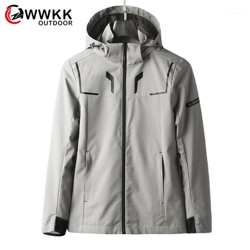 

WWKK New Couple Spring Autumn Men's Softshell Hiking Jackets Women Outdoor Camping Trekking Climbing Coats FWaterproof Windproof1, Color(men)