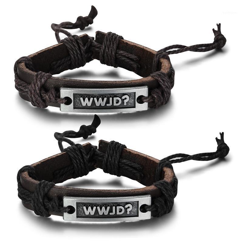 

Black Real Leather Bracelet Bangle Stainless Steel Screw Button Design Unique Jewelry B002761