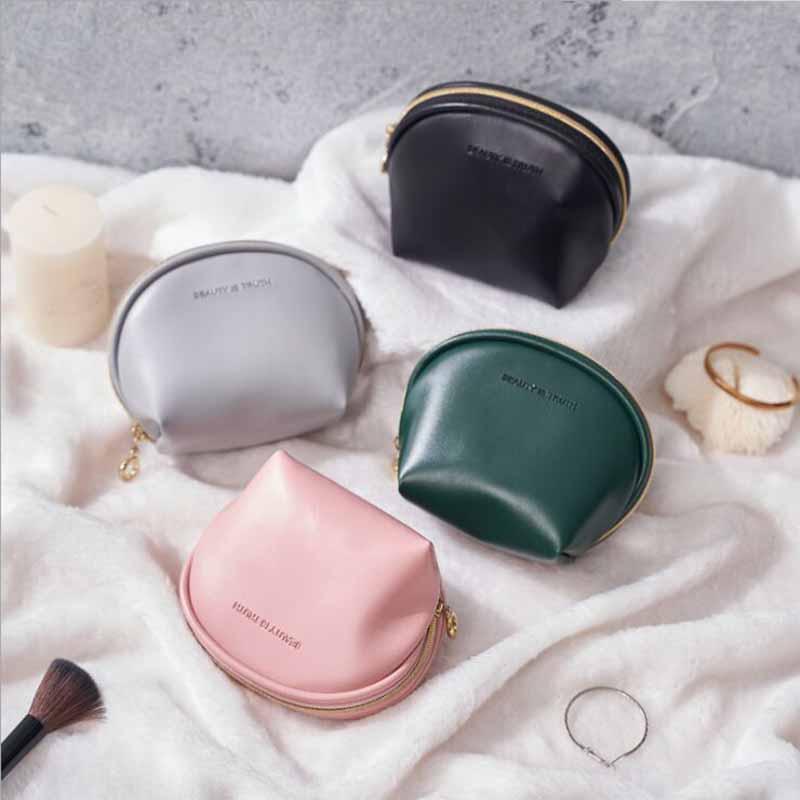 

1pcs 9x6x11cm green/gray color PU leather portable port black bag jewelry storage bag cosmetic multifunctional Mini Wallet