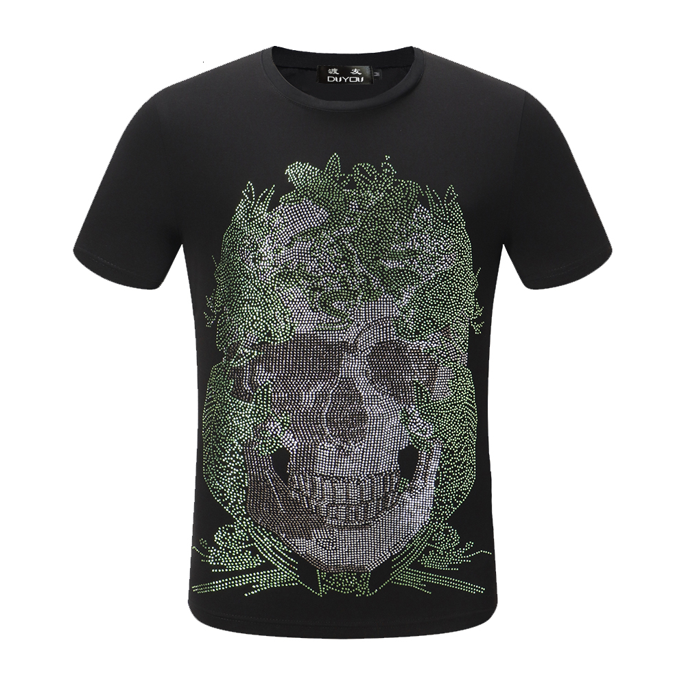 

Pp Bag Designer Shirt Men Summer New Fashion Fish Print Tshirt Vintage 100% Cotton Clothing Wolc, Black