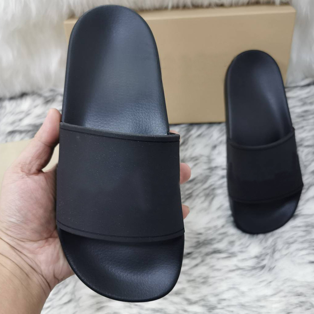 

New Hot Men Women Sandals Shoes Slippers Print slides Summer Wide Flat Lady Sandals Slipper With Box Dust Bag 35-45