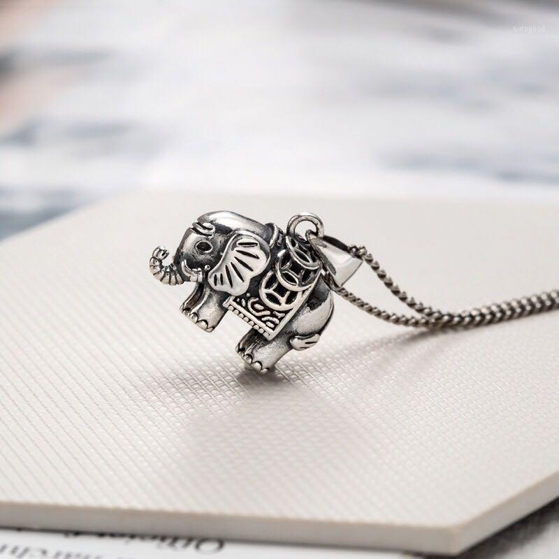 

Chains Elephant Animal Pendant Necklaces For Women Cute Long Drop Pendants Silver Color Necklace Gilrs Cool Personality Jewellery1