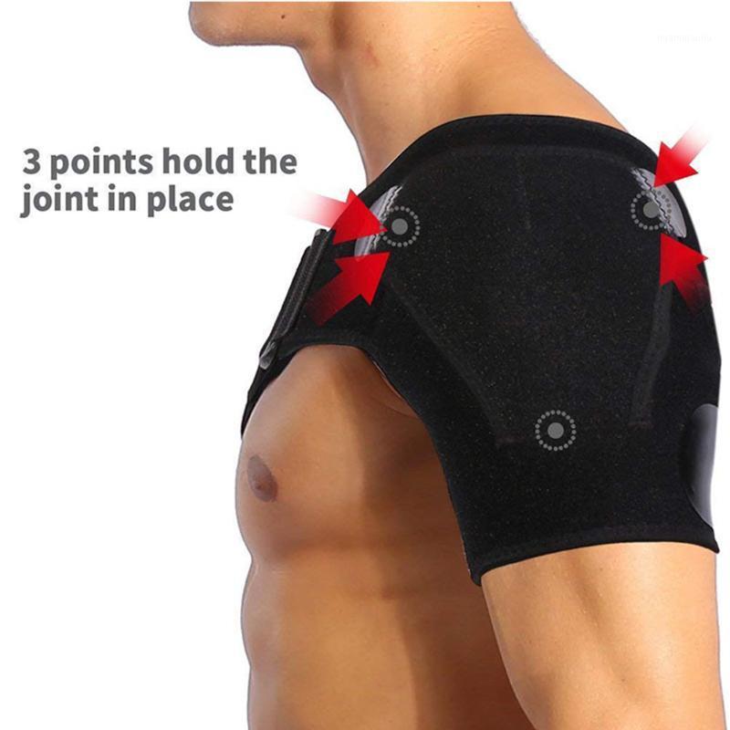 

Adjustable Shoulder Brace With Pressure Pad Neoprene Shoulder Support Pain Ice Pack Compression Sleeve1, Black