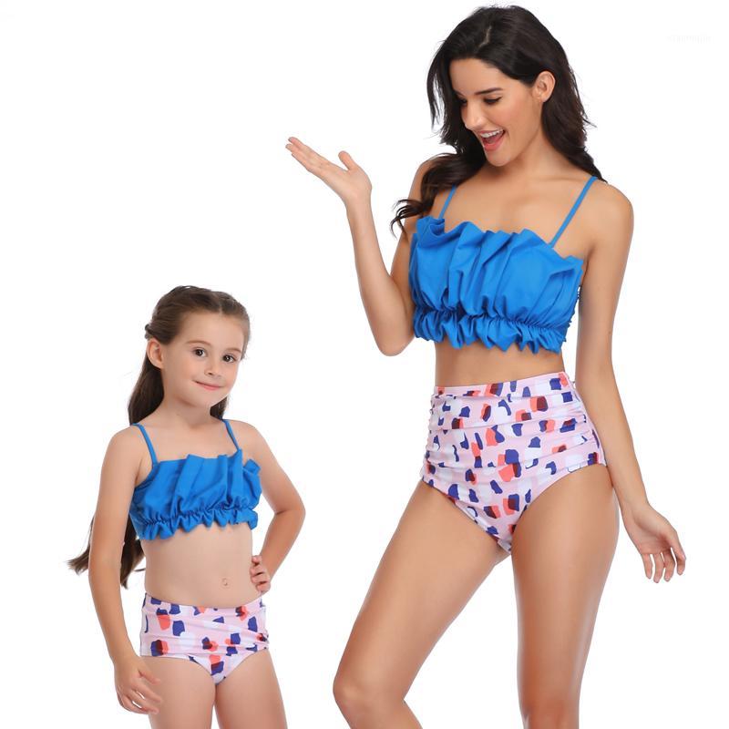 

Mother Daughter Bikini Swimsuits Mommy and Me Swimwear Family Sisters Matching Clothes Mom and Baby Women Girls Bikini Dresses1, As picture