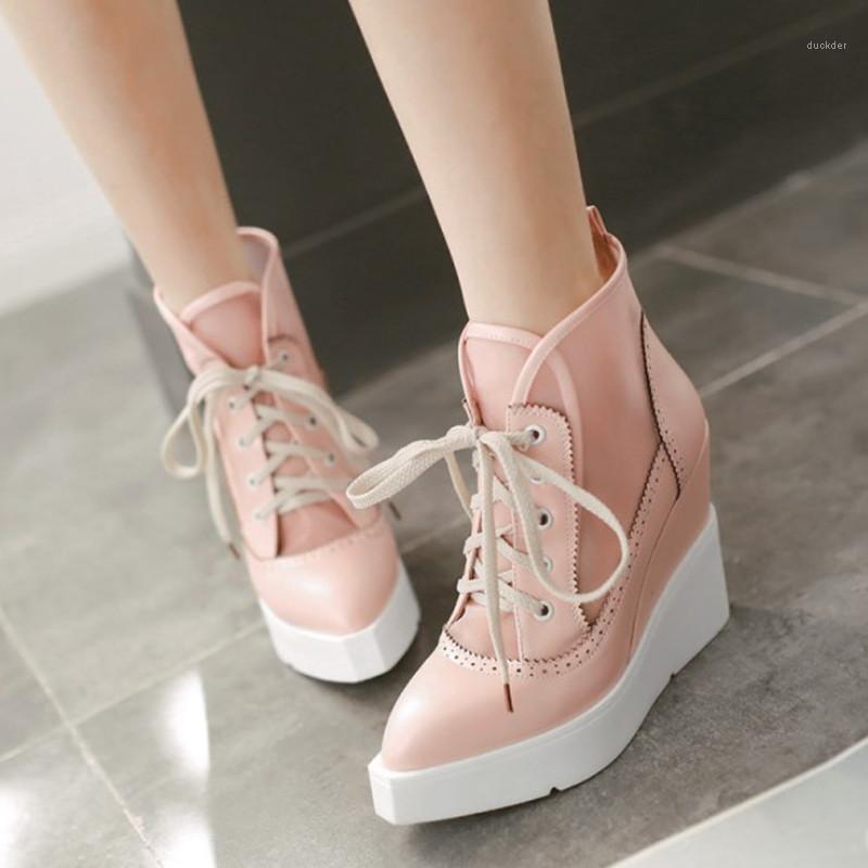 

2021 New Pointed Toe Wedge Shoes Women High Heels Fashion Air Mesh Summer Shoes For Women Pumps Platform Leather1, Beige
