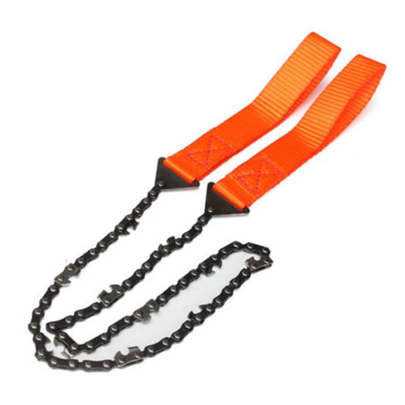 

Emergency Household Gardening Hand Chainsaw with Nylon Bag Outdoor Survival Pocket Chain Saw Hand Chainsaw 65cm Camping Hiking