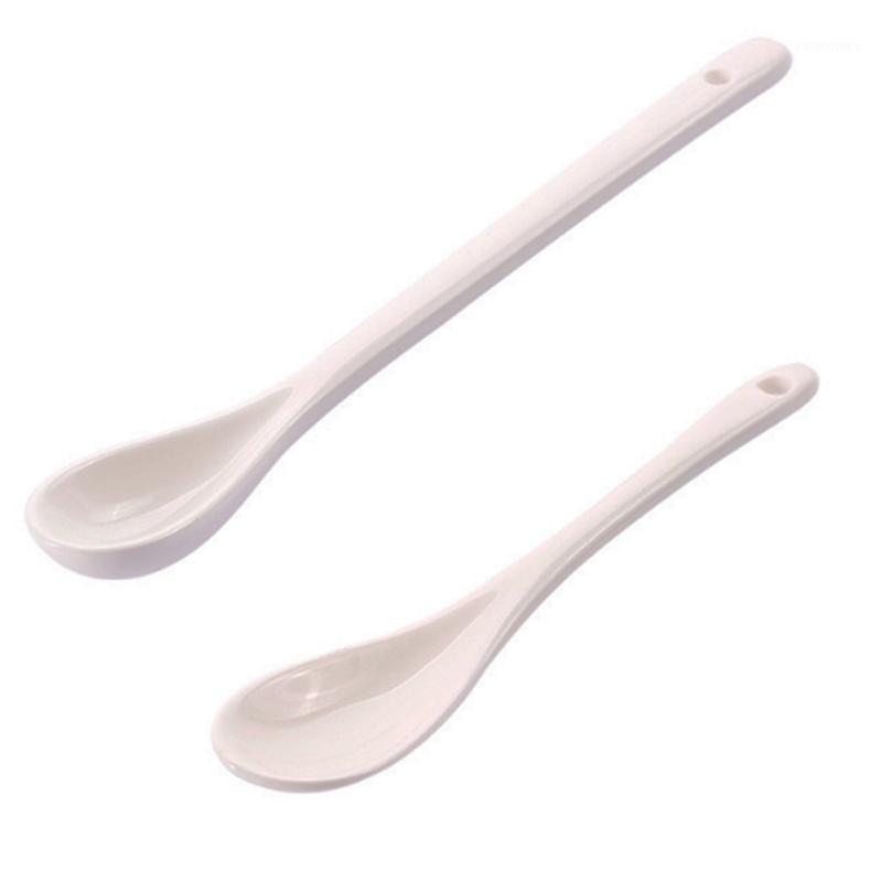 

Ceramic coffee spoon 2pcs/lot Household high quality pure white ceramic elegant mixing spoon child milk1