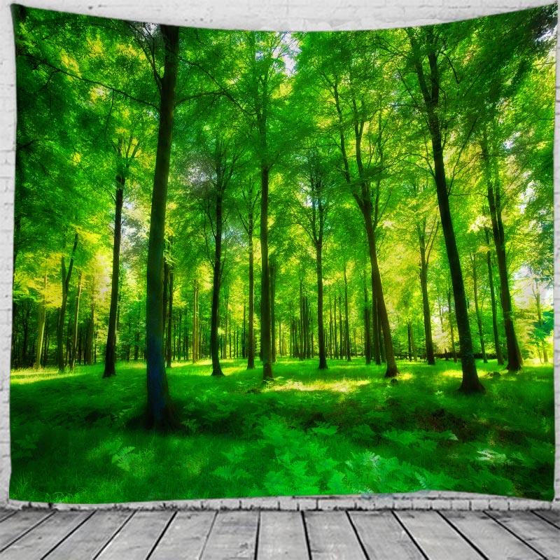 

Trees In The Forest Tapestry Hanging Flower Tapestry Wall Hanging Decor Halloween Deco