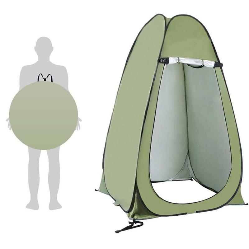 

A Person Windbreak Camping Tent Dual Layer Waterproof Lightweight Shower Tents for Fishing Hiking Beach Travel Season Tent#L