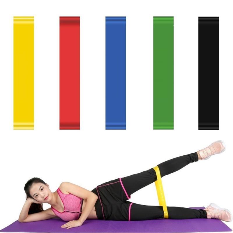 

Fitness Elastic Yoga Resistance Rubber Bands 0.3mm-1.1mm Training Gum Pilates Sport Crossfit Workout Equipment