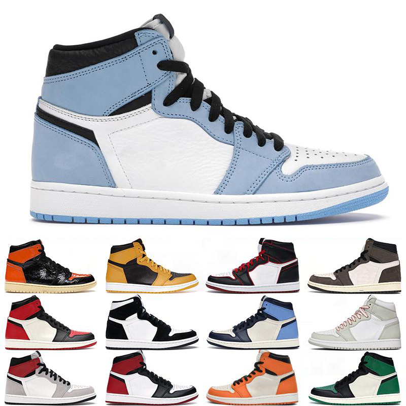 

University Blue Mens 1 high basketball shoes 1s Dark Mocha Electro Orange Shadow men women Sneakers trainers size 36-46, #29