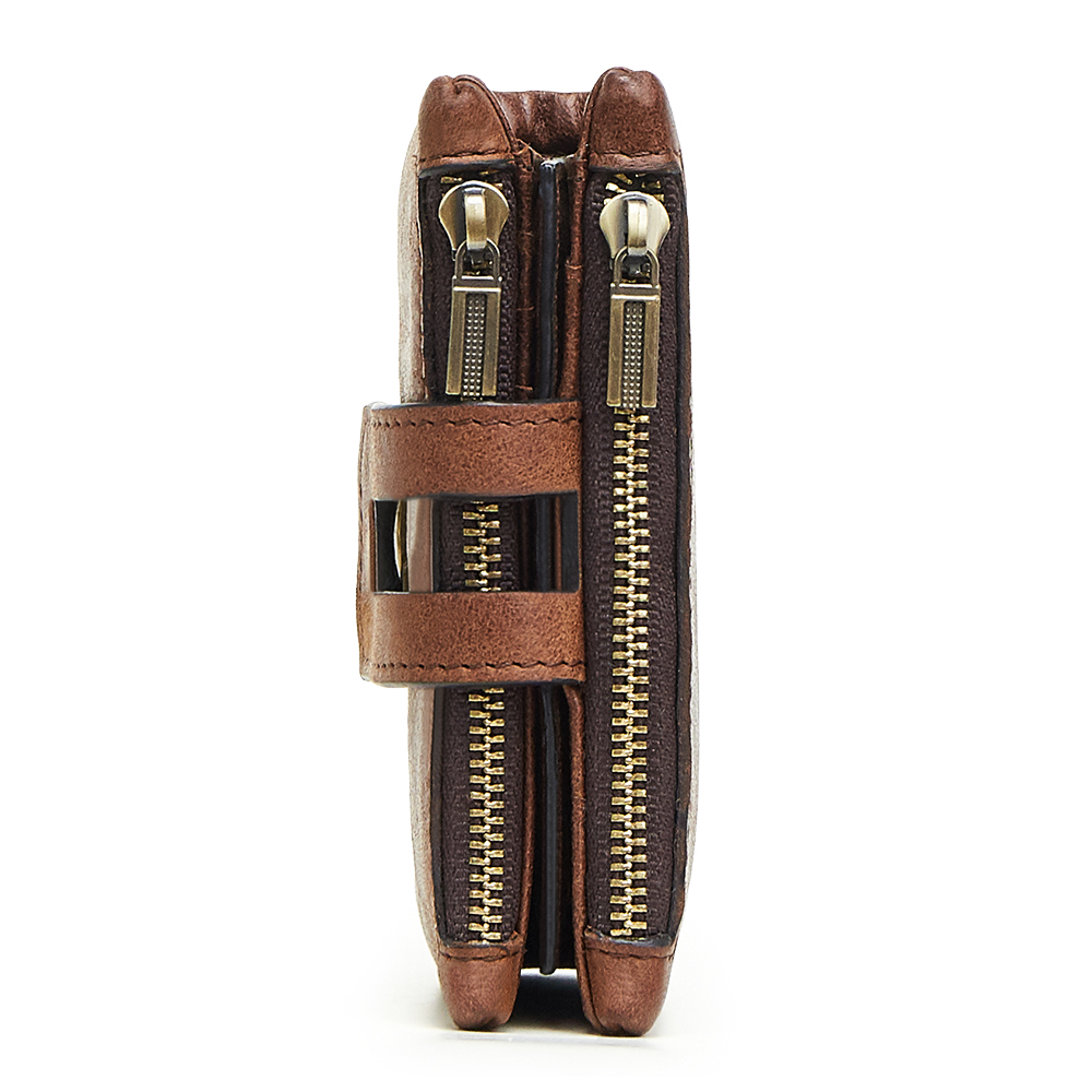 

2020 Brand high end Leather Men's Card Wallet Cowhide Leather Men Wallet Short Coin Purse little Vintage Wallets Brand High Quality Designer, 2059red