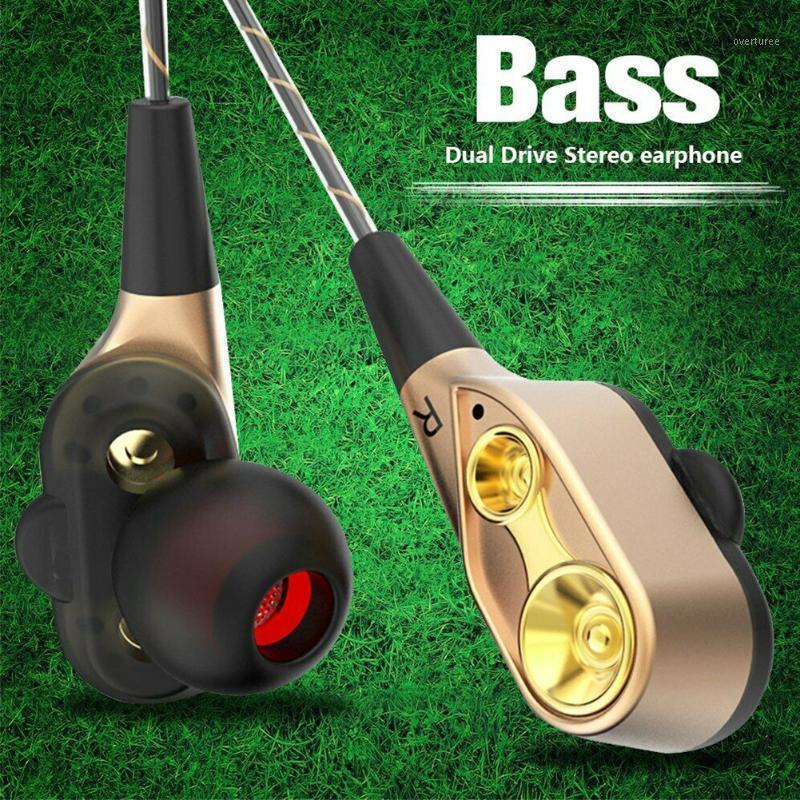 

Smart Phone In-Ear Stereo Wired Computer Practical 3.5mm Jack Music Earphone MP3 High Bass Dual Drive With Microphone Earbuds1