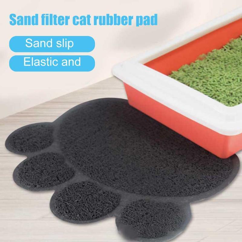 

Cats Litter Trapping Mats Pads 30*40cm PVC Elastic Fiber Mats for Cats Litter Boxes TN881