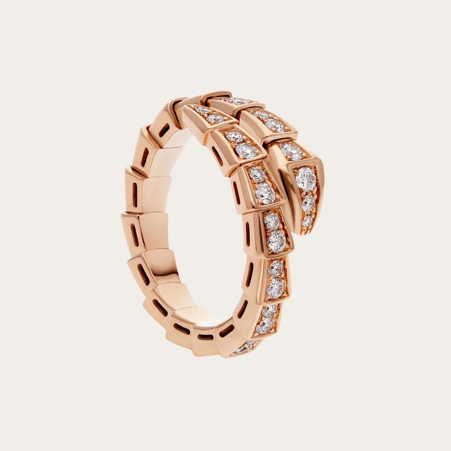 

BUIGARI TOP quality ring luxury jewelry ladies diamonds 18K gold plated designer official reproductions highest counter quality 5A for woman rings exquisite gift