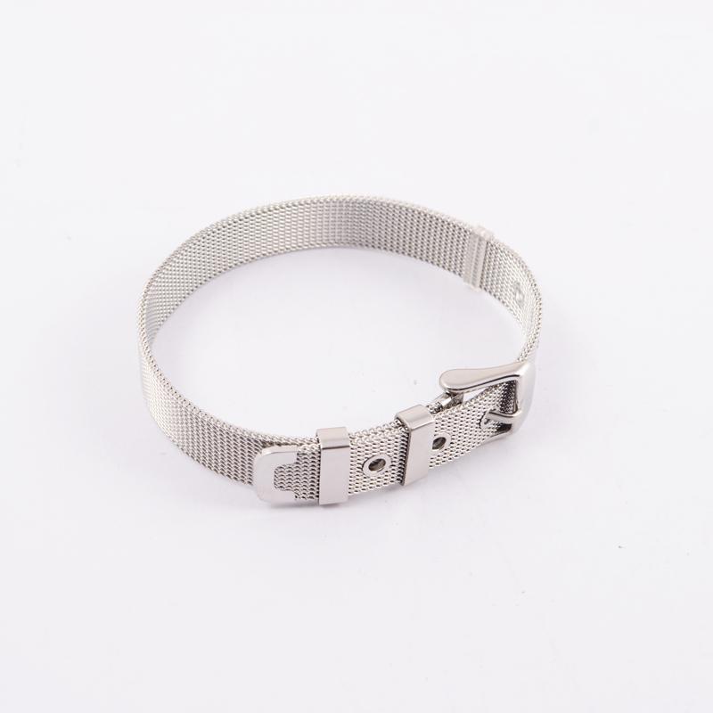 

Hot Fashion Women Men Color rose gold Stainless Steel mesh wire bracelet adjustable belt buckle watch band bracelet jewelry1