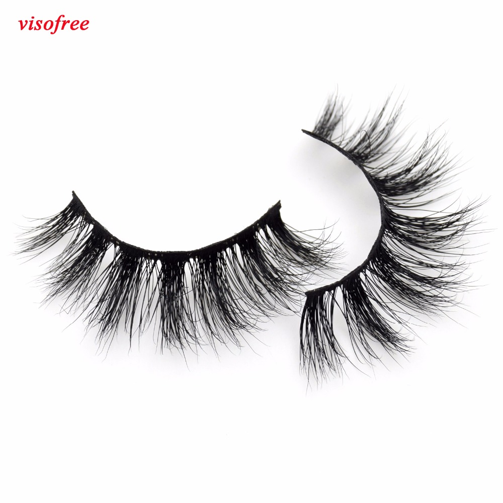 

Visofree Eyelashes Mink Lashes 3D Mink Hair Eye Lashes Dramatic High Volume False Eyelashes Cruelty free Full Strip D121
