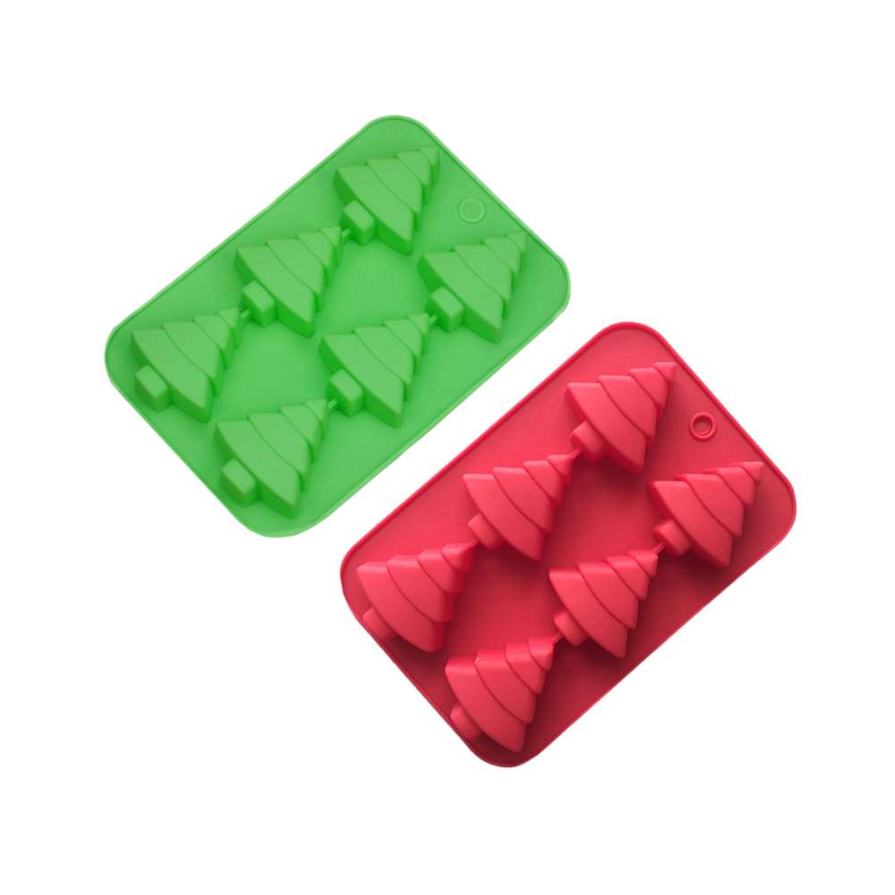 

2pcs Christmas Tree Mould Silicone Cake Mould Aroma Rice Cake Bakeing Home Kitchen DIY Baking Tool Supplies